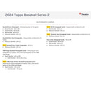 2024 Topps Series 2 Baseball Retail Display Box