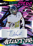 2024 Leaf Vivid Football Hobby Trading Card Box 5 Autographs
