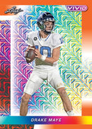 2024 Leaf Vivid Football Hobby Trading Card Box 5 Autographs